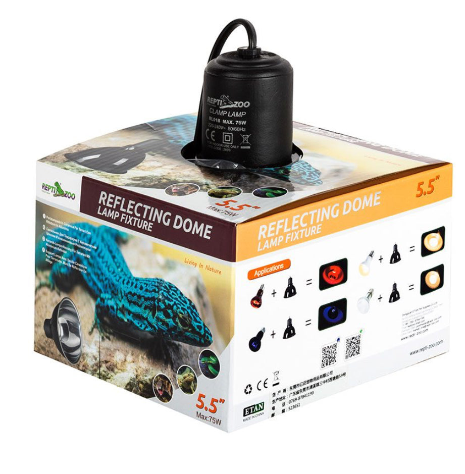 RZ Reflecting Dome Lamp Fixture, 75w, 14x14x15cm