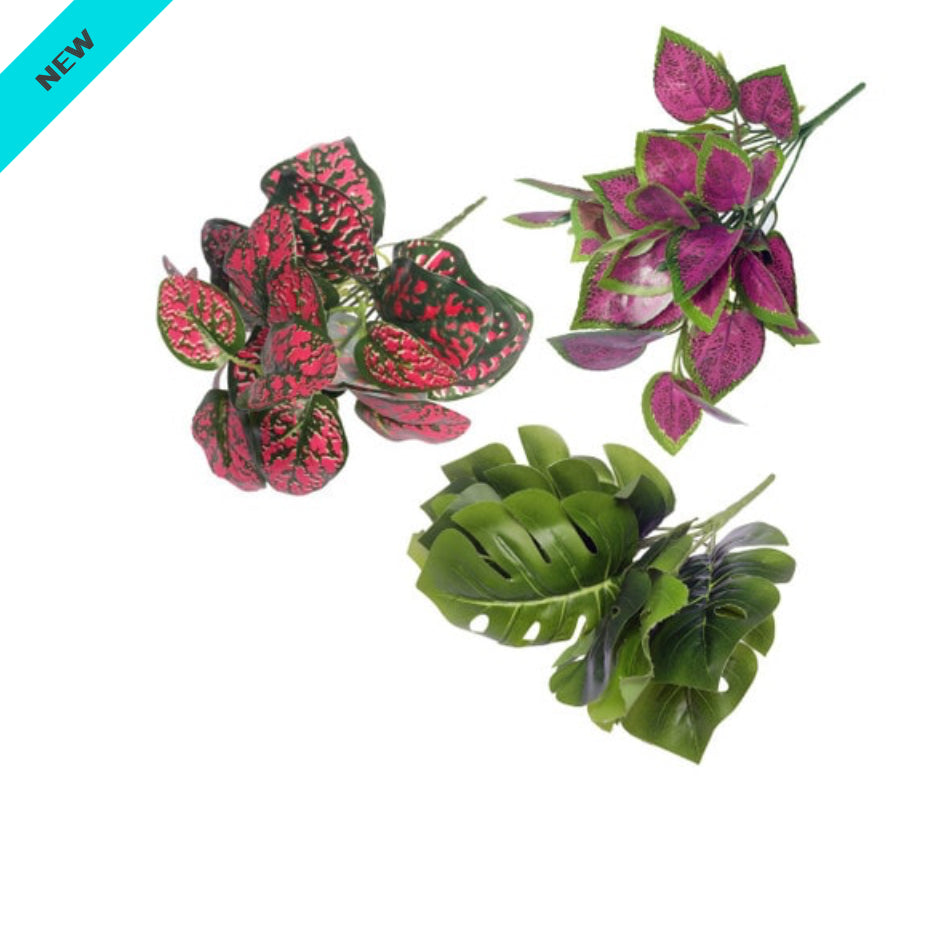 Habistat Artificial Plant, 3 Plant, Mixed