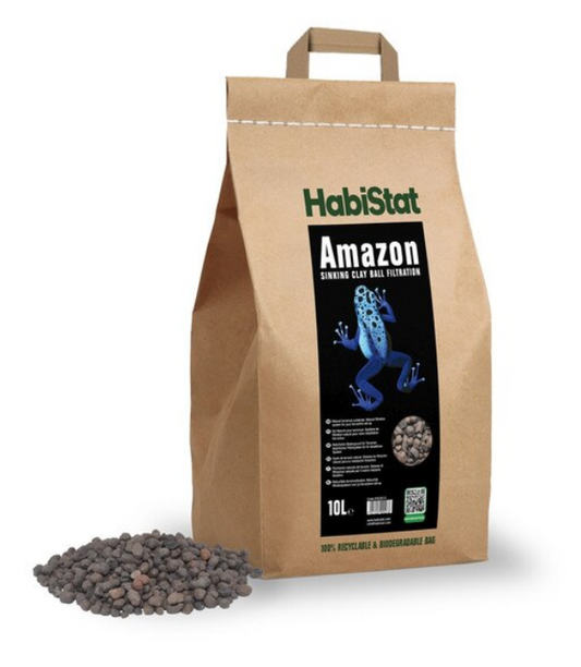 HabiStat Amazon Sinking Clay Ball Filtration Substrate, 10 Litres