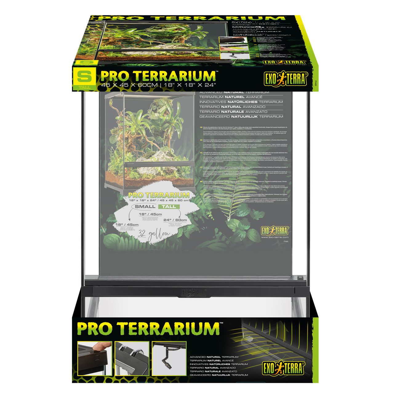 ExoTerra Pro Terrarium 45x45x60cm