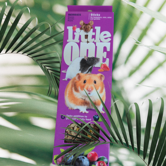 Little One Sticks for Hamsters, Rats, Mice and Gerbils with Berries 2 x 60g