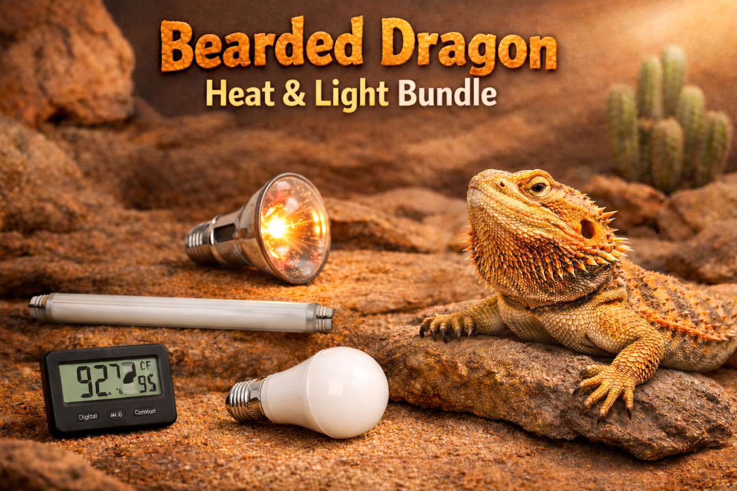 Bearded Dragon Lighting and Heating Bundle